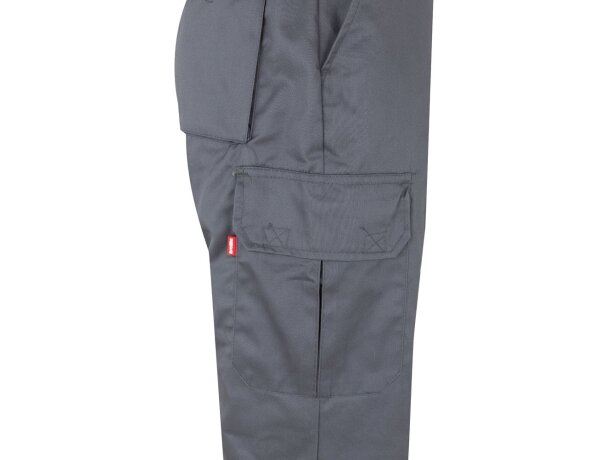 Pantalón multibolsillos bicolor poseidon con reflectantes Gris/Naranja detalle 15