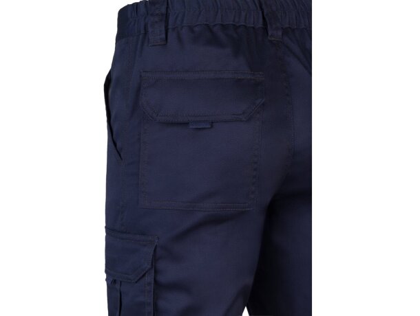 Pantalón lugh multibolsillos elástico con bolsillos de fuelle Azul marino detalle 16
