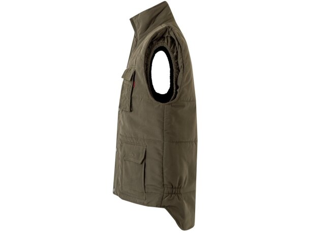 Chaleco acolchado multibolsillos Vl Mefitis poliéster 220 g/m² Verde militar detalle 8
