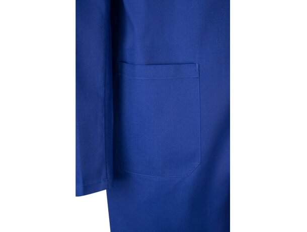 Blusa de sarga Danu unisex con cinturón y bolsillos Azul royal detalle 9