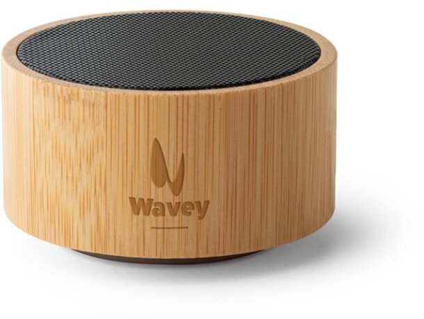 Altavoz Arber de bambú con luz LED y batería de 400 mAh Natural detalle 5