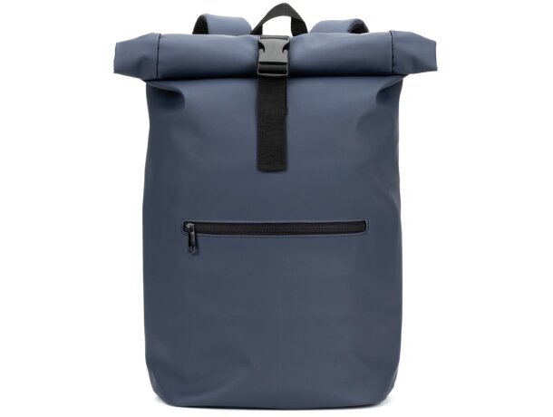 Mochila enrollable Portland con panel acolchado y asa trolley Azul detalle 6
