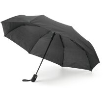 Paraguas plegable con goma negro Paraguas plegable con goma negro