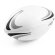 Balón de rugby lomu en pvc talla 4 con detalles en gris y negro detalle 1