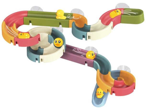 Juego educativo marbles circuits con pistas para carrera de patos Multicolor detalle 2