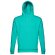 Sudadera unisex con capucha phoenix en algodón y poliéster Verde turquesa detalle 18