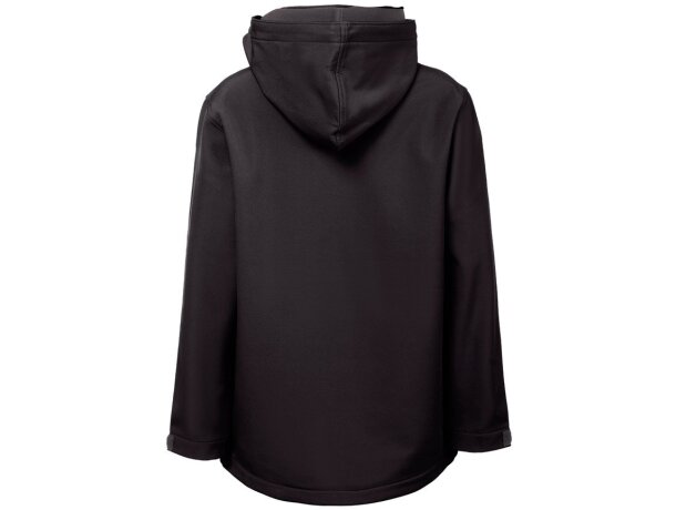 Chaqueta softshell infantil Zagreb Kids con capucha desmontable Negro detalle 18