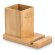 Juego de escritorio Erwin con soporte para móvil y vaso bambú Natural detalle 7