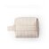 Bolso de mano Gili de PU reciclado con textura acolchada Beige detalle 3