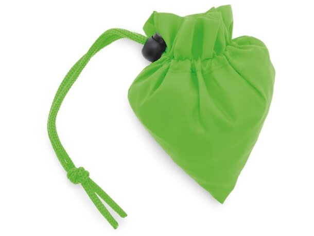 Bolsa sencilla plegable poliéster 190t verde claro