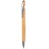Bolígrafo de bambú Neil Bamboo con detalles de aluminio cromado Natural detalle 4