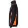 Sudadera de rizo bicolor Svarog cuello alto media cremallera Negro/Naranja detalle 36