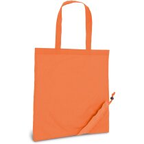 Bolsa plegable poliéster 190T personalizada naranja