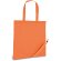 Bolsa Shops sencilla plegable poliéster 190T personalizada naranja
