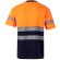 Camiseta de piqué bicolor Bastet de alta visibilidad Azul marino/Naranja detalle 2