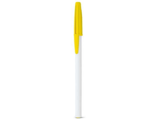 Bolígrafo Corvina ligero con tapa en color Amarillo detalle 4