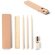 Juego de escritura Geoffrey en madera natural con caja kraft detalle 1
