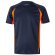 Camiseta técnica ojo de pájaro bicolor VL Slayer Azul marino/Naranja