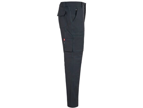 Pantalones nymphs de sarga elastica multiestiramiento 8 bolsillos Gris oscuro detalle 32