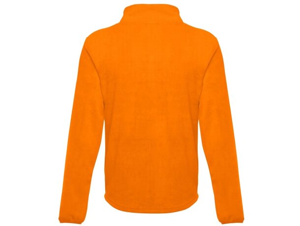 Chaqueta polar Helsinki con cremallera y bolsillos Naranja detalle 9
