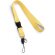 Lanyard Anquetil doble de colores amarillo