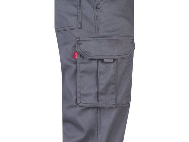 Pantalón lugh multibolsillos elástico con bolsillos de fuelle Gris detalle 26