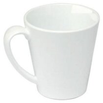 Taza básica blanca acabado cónico Taza básica blanca acabado cónico