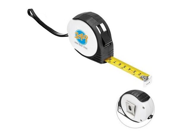 Flexómetro de plástico de 5 metros impreso a todo color personalizado Flexómetro de plástico de 5 metros impreso a todo color personalizado