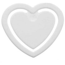 Pinza porta notas forma de corazoón Pinza porta notas forma de corazoón