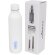 Botella termo con logo con tapa de rosca en acero inoxidable Thor Blanco detalle 16