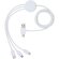 Cable de carga 5 en 1 Pure con aditivo antibacteriano Blanco detalle 4