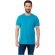 Camiseta de manga corta de material reciclado GRS de hombre Jade Azul marino detalle 24