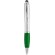 Bolígrafo puntero en varios colores plateado/verde
