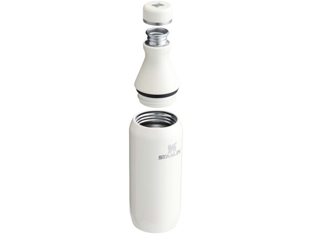 Botella de agua 350ml Stanley All Day Slim acero reciclado Crema detalle 2