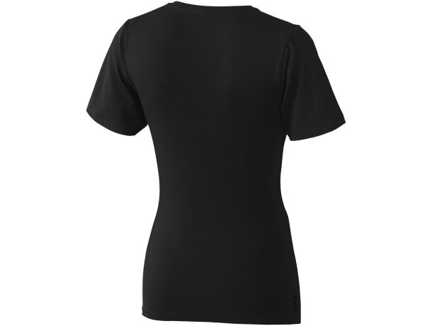 Camiseta de mujer Kawartha de alta calidad 200 gr Negro intenso detalle 40