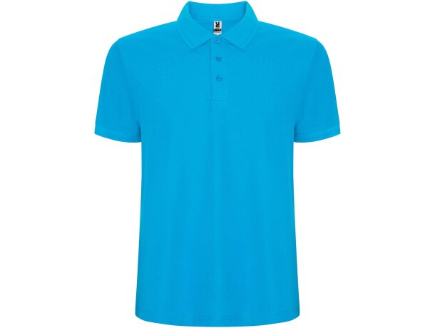 Polo manga corta infantil Pegaso Premium Roly punto piqué Azul celeste detalle 14