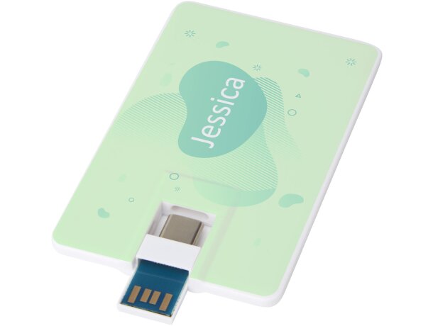 Memoria USB 32 GB doble puerto tipo C y USB A 3.0 Duo slim Blanco detalle 2