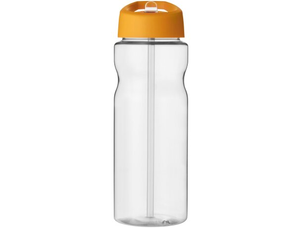 Bidón deportivo de 650 ml con tapa con boquilla H2O Active® Base Tritan™ Transparente claro/naranja detalle 26