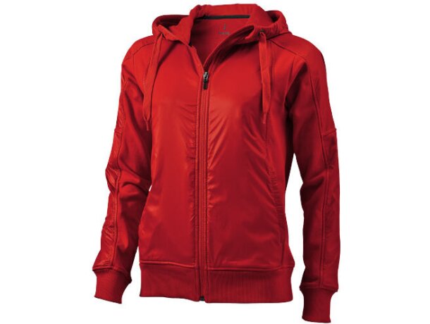 sudadera roja cremallera