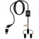 Cable carga 5 en 1 SCX.design C48 CarPlay Android Auto Negro intenso detalle 2
