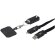 Lanyard de plástico reciclado para smartphone Franz Negro intenso detalle 5