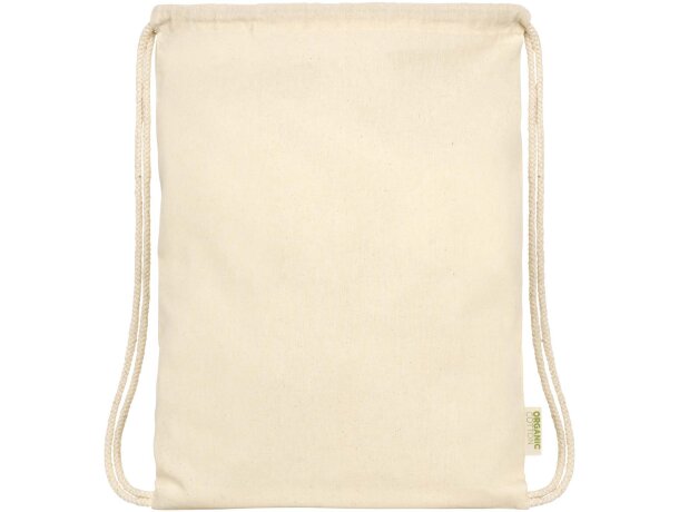 Bolsa con cuerdas Odisha de algodón orgánico certificado OCS Natural detalle 2