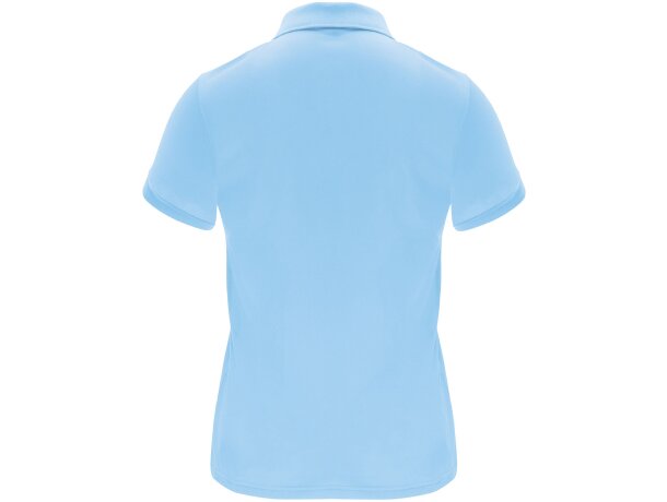 Polo deportivo de manga corta para mujer Monzha Roly Azul celeste detalle 14
