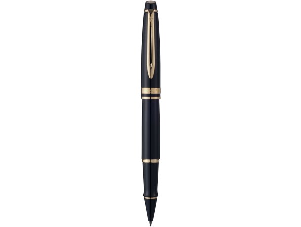 Bolígrafo elegante roller en caja Negro intenso/dorado detalle 9
