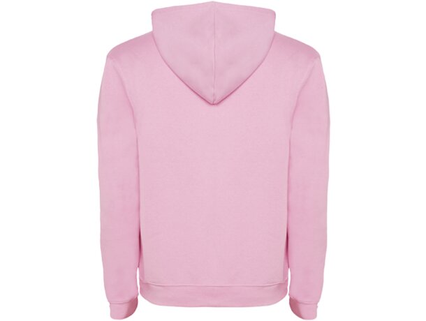 Sudadera con capucha para hombre Urban Roly Rosa claro/gris jaspeado detalle 47