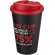 Vaso de plástico con cierre clip y tapa de rosca pp reciclado 350ml Rojo/negro intenso detalle 12