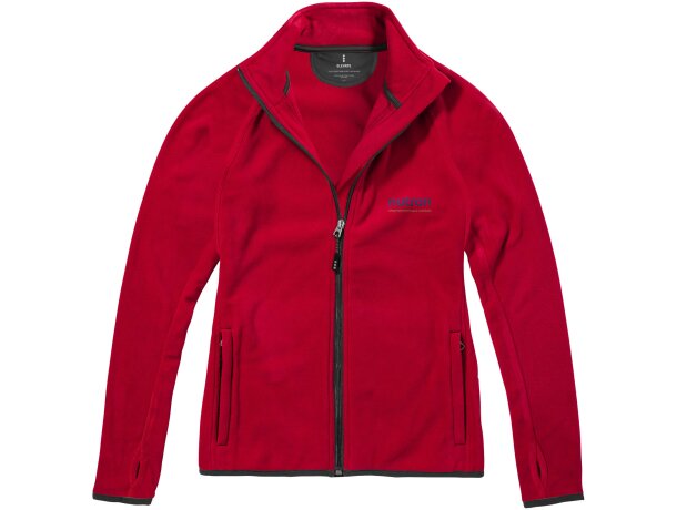 Chaqueta de forro con cremallera completa de mujer Brossard Rojo detalle 8