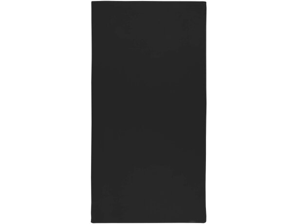 Toalla deportiva Lucas de poliéster reciclado con bolsa Negro intenso detalle 2