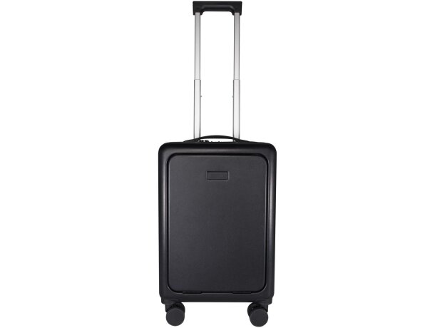 Trolley cabina reciclado GRS Rover Pro con puerto USB Negro intenso detalle 2