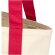 Bolsa tote mini algodón reciclado certificado GRS 320 g/m² Sam Rojo/natural detalle 13